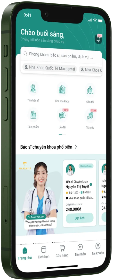 Giao diện app khách hàng